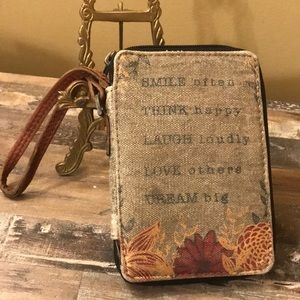 Mona B. Canvas Wallet Wristlet